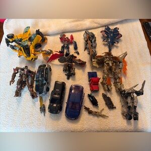 Transformers Lot 12 Figures As Is Plus Minis & Extra Parts